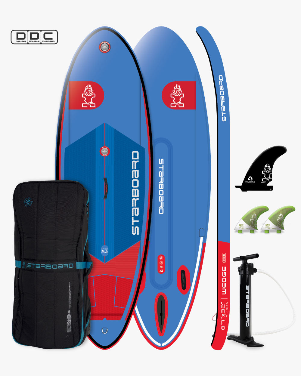 Starboard Inflatable SUP Wedge 2025 3D render