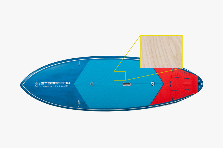 Starboard SUP Construction Blue Carbon Rigid Standing Area