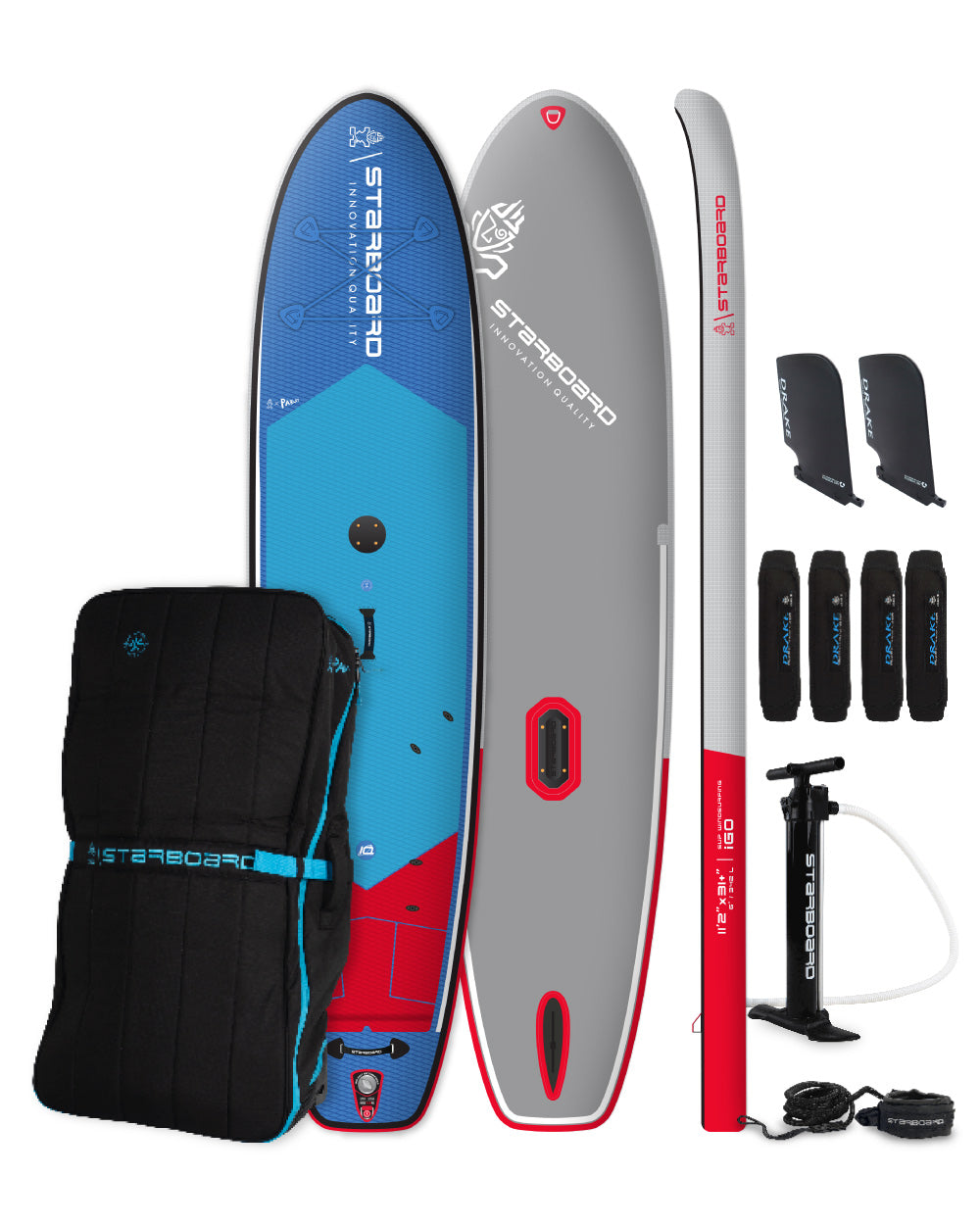 Starboard Windsurf Fin iGO SUPWindsurfing Inflatable Board 2024 3D render