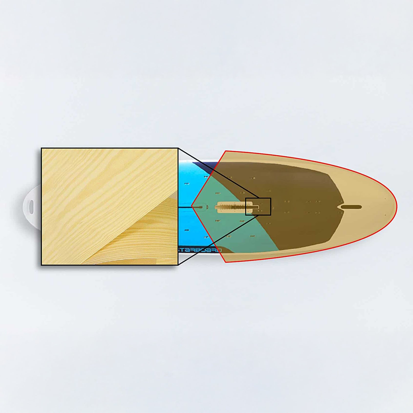Starboard Windsurf Board Starlite Construction Technology Australian Pine Square