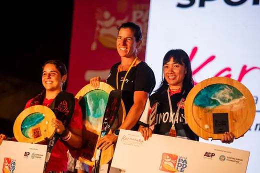 Gold and black trophy from India Paddle Festival 2024 victories