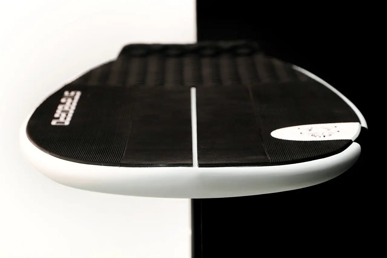 White and black Starboard Pump Foilboard with textured grip