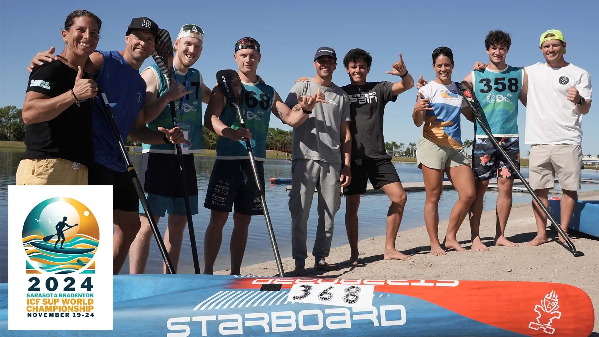 2024 Starboard SUP paddle board in black and white carbon fiber design