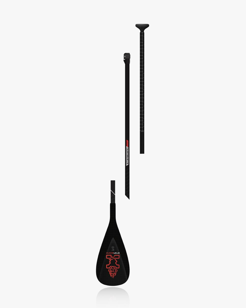 Starboard SUP Paddle Enduro Prepreg Carbon 2024 3D render