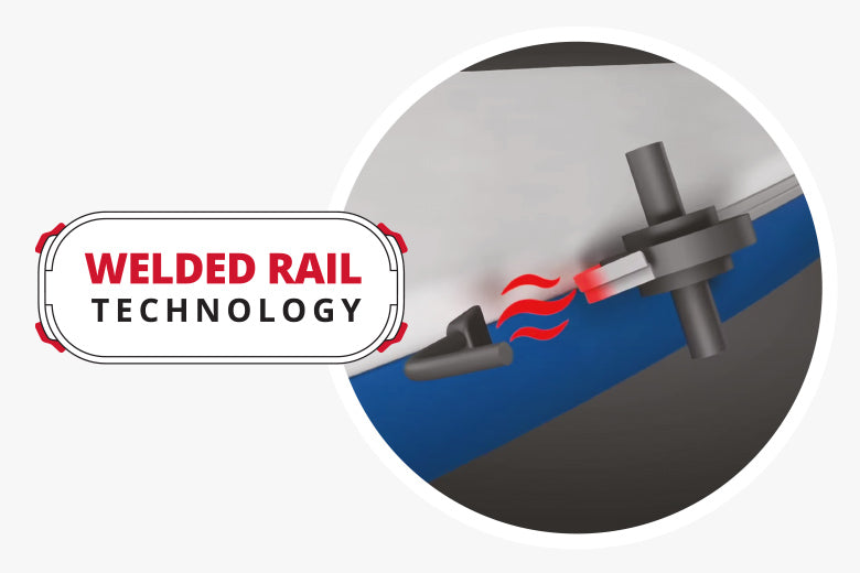 Starboard SUP Inflatable Paddle Board Deluxe Construction Feature Welded Rail Technology