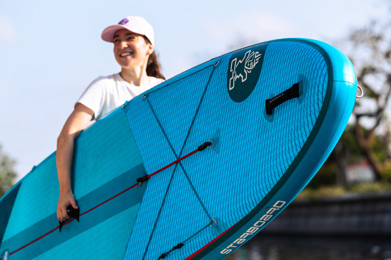Starboard SUP Inflatable Paddleboards Deluxe Lite Construction Feature Soft Handles
