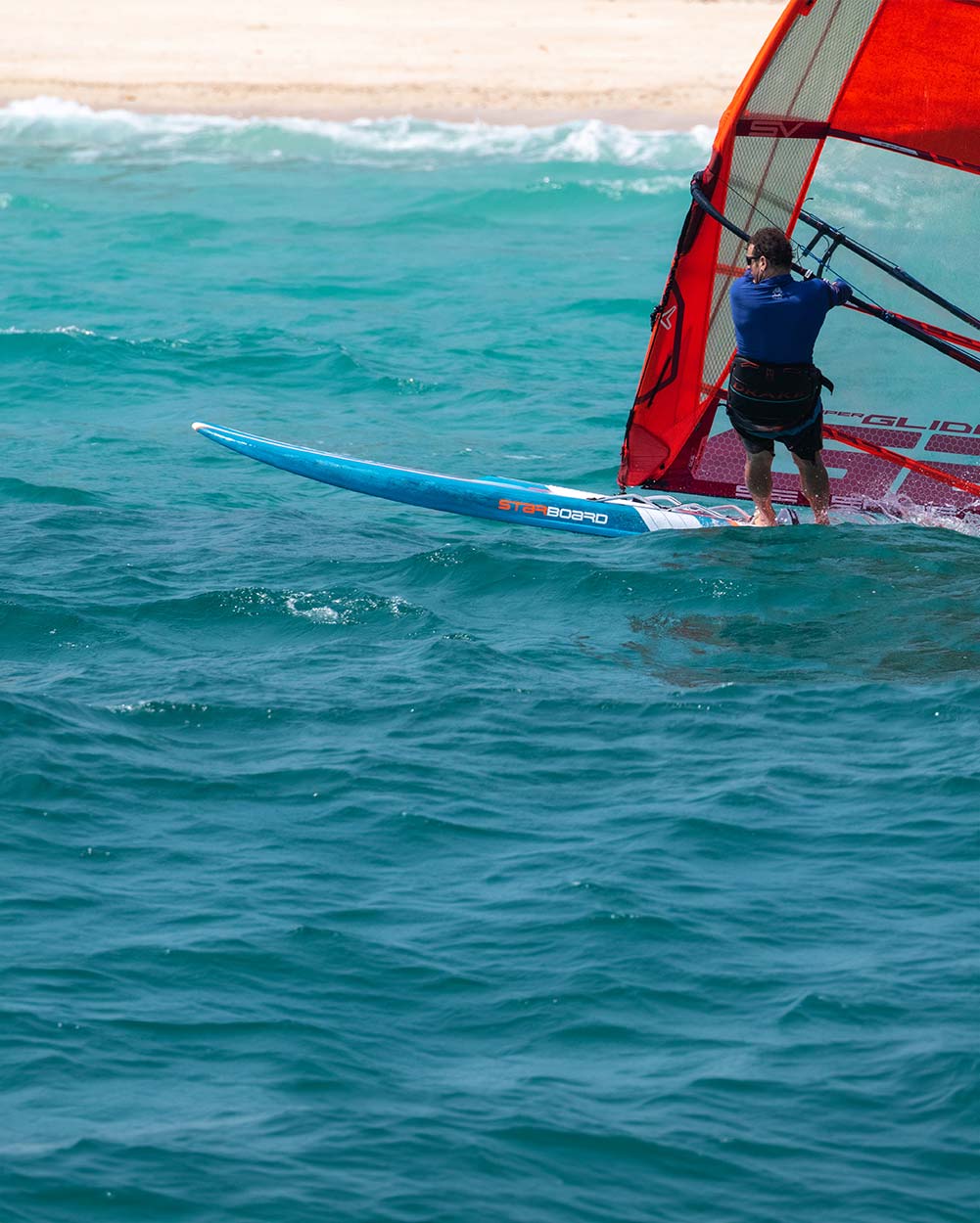 Starboard Windsurf Board Phantom 2025 action shot