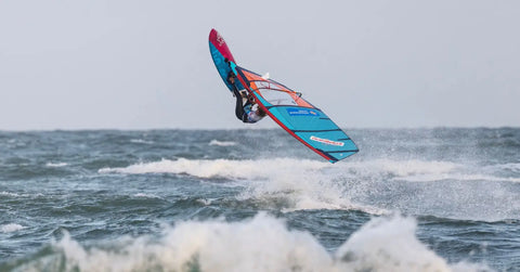 The Starboard riders on top of the Wave and Slalom division at the PWA Sylt