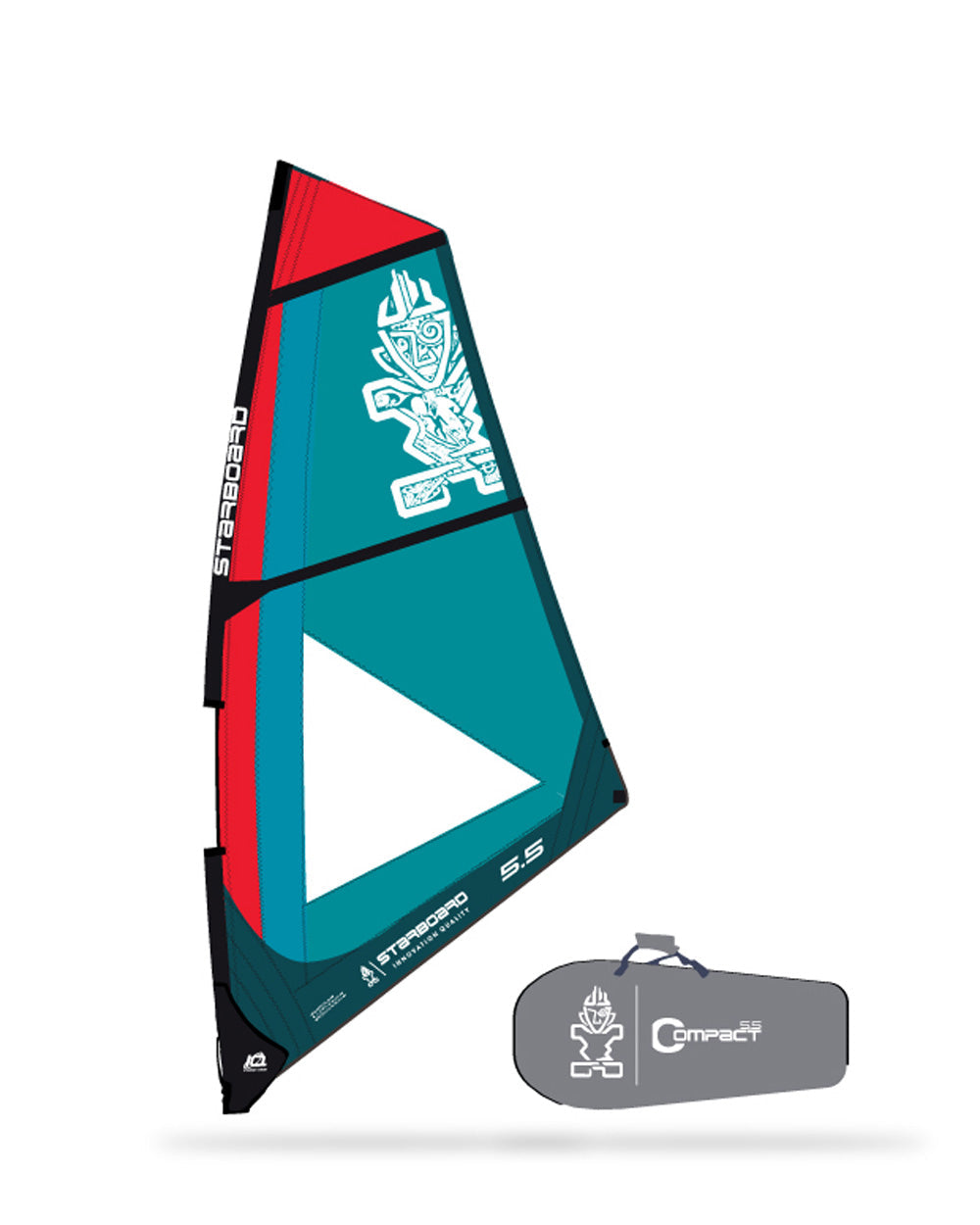 Starboard Windsurf Fin Compact Package complete package - package
